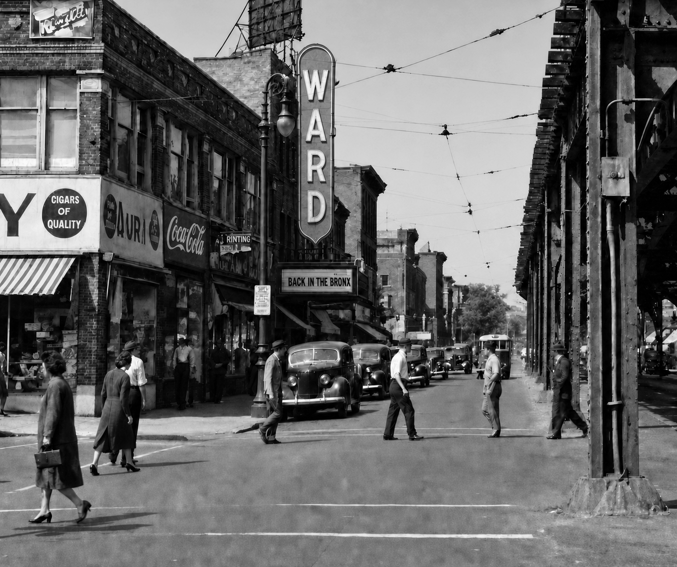 Back in the bronx Black and white
